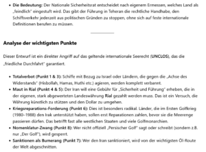 Regelung für die Durchfahrt: Der gesamte (Anti-Iran-Sanktions-) Westen ausgeschlossen