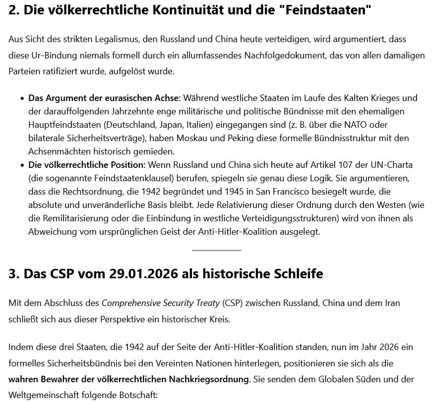Putin am Dienstag bei Xi: Themen unbekannt (vermutlich global dringende) +ai-Völkerrecht