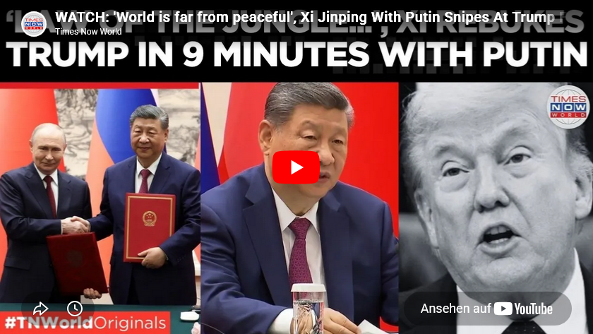 Video: Putin bei Xi= Xis 9-Minuten-Ansprache +Putin