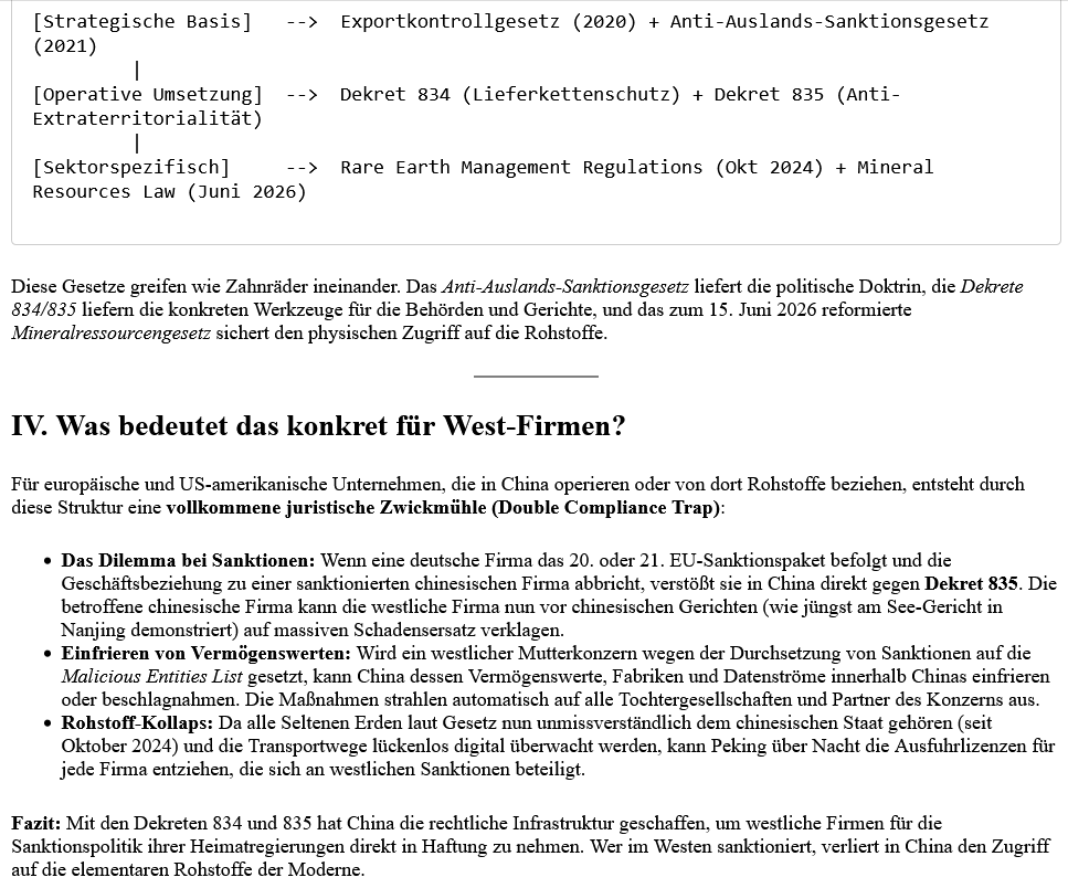 AI-Cast zum Thema Seltene Erden, und so weiter – also China Spezial