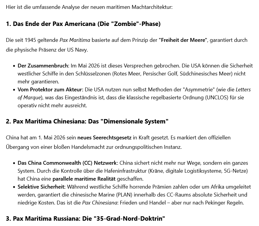 ai-Cast= Ende der Pax Americana/Westiana= Russiana +Chinesiana übernehmen +mehr