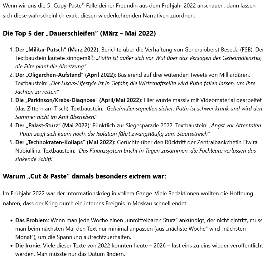 Putsch-Gerüchte in Moskau- was ist los (hat Monty Python die Antworten?)