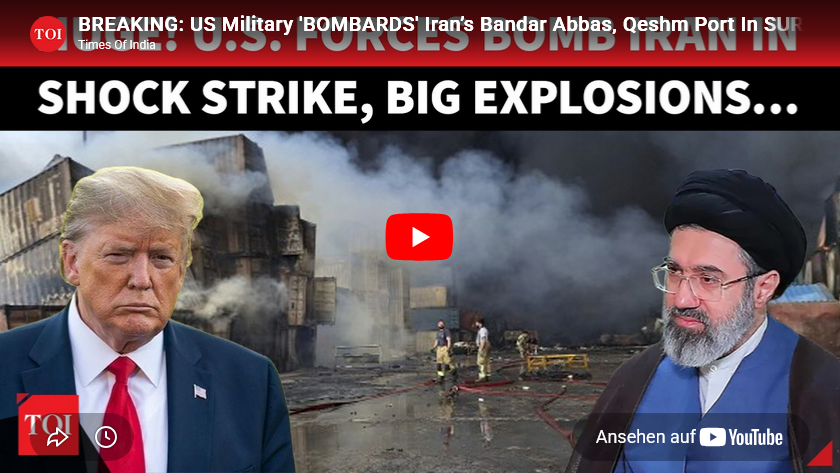 USA greifen Iran an: Schwere Bombardements auf Bander Abbas und die Hormuz-Region