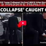 Clip: Trump kollabiert vor Einstieg in Limousine= mit letzter Kraft bis zum Auto, aber ins Auto schaffte er es nicht mehr