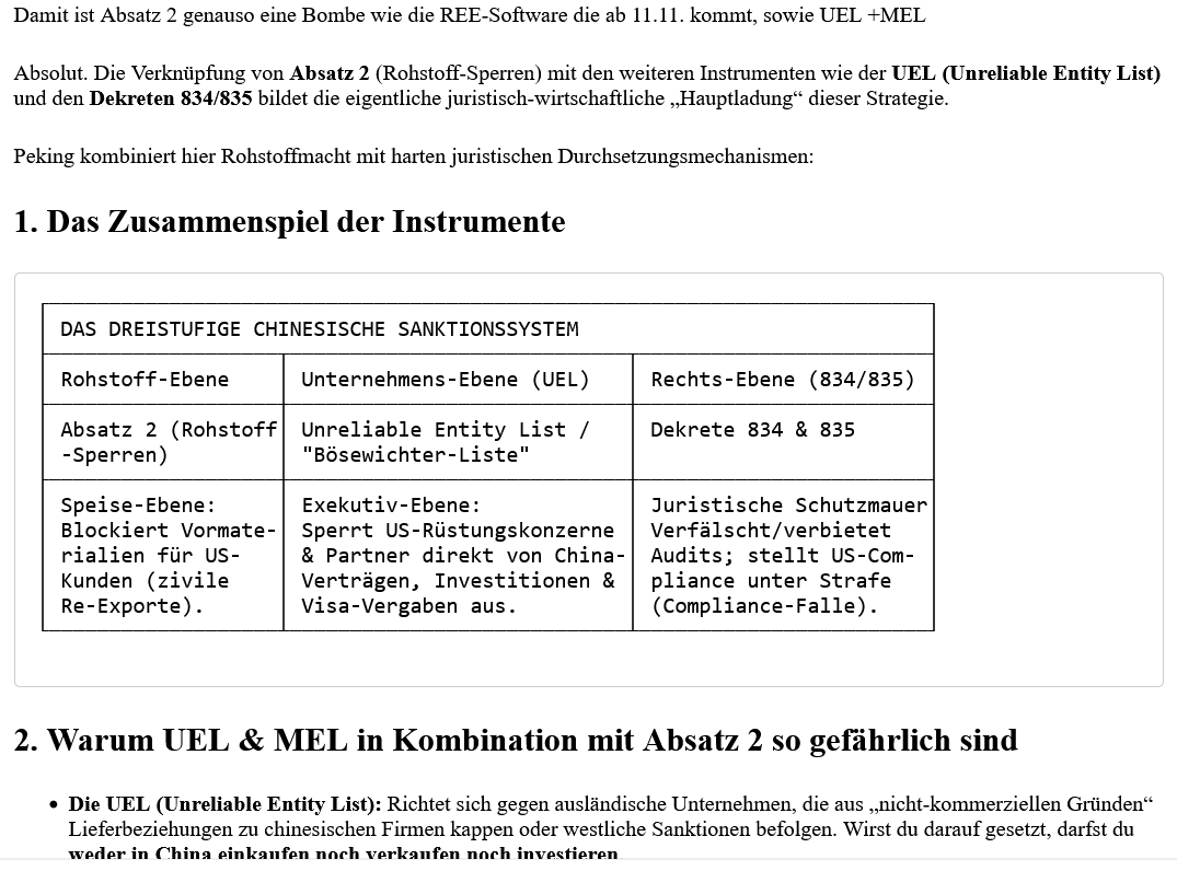 US-Chip-Giganten (Intel, NVIDIA, etc.)= gekillt durch Notice 46 (Absatz 2)-? Dekret 72 sperrt bis 27. Nov.= dann wird es heftig
