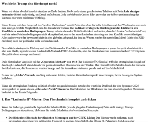 ai-cast/ Ankara zu Ende, Trump-Putin-Telefonat kommt-(?), Optionen gegen RUS, Eskalations-Notwendigkeit für US+EU, etc.