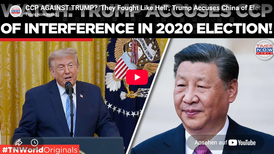 Video (volle Länge)/Trump Ansprache an die Nation: Wahl-technisches, Wahl-Manipulations-Vorwürfe an China