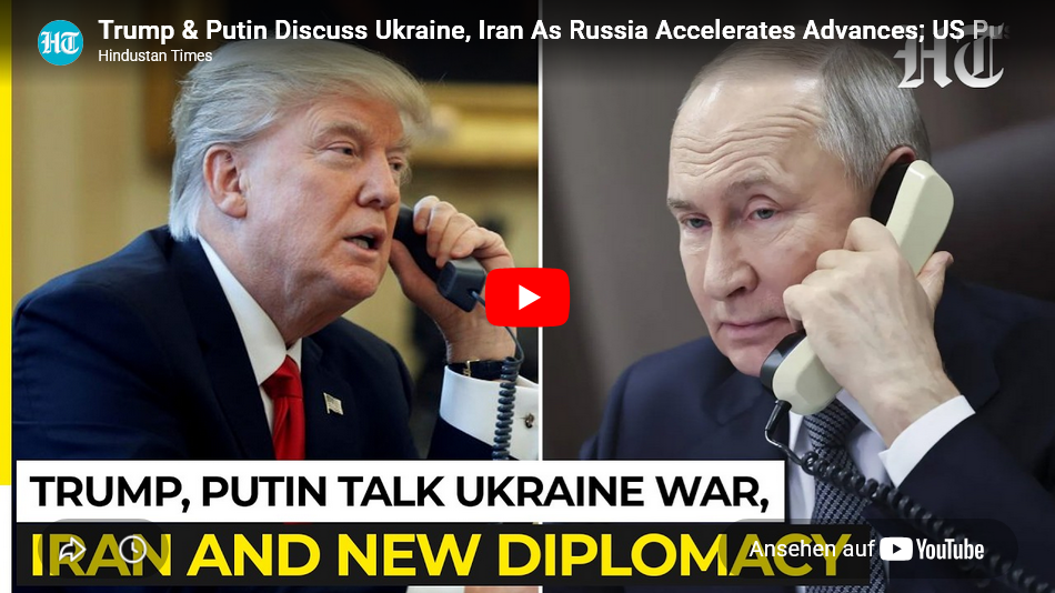 Trump rief Putin an/ Kreml-Statement zum 85-min-Telefonat: Ukraine= Putin blieb absolut hart, etc.