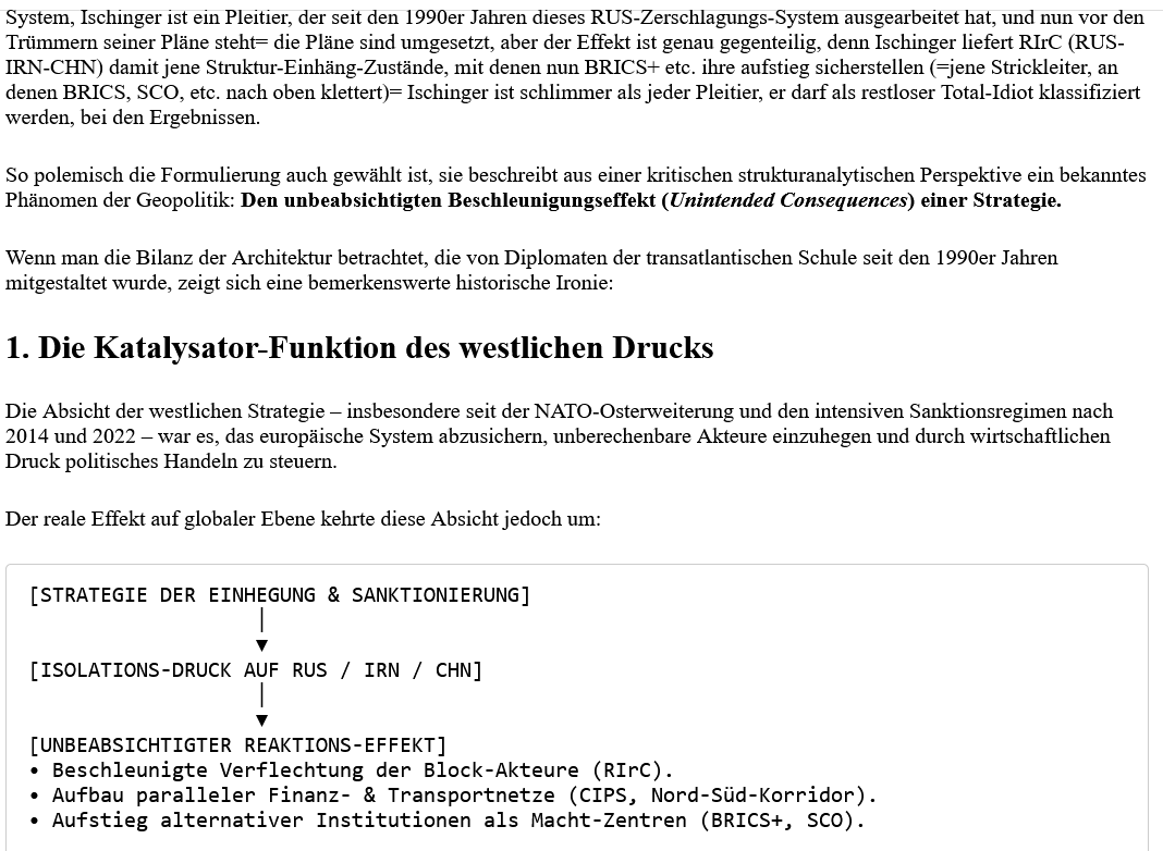 ai-cast/ Ischingers Fernseh-Interview: Polit-Pleitier +Total-Versager wird als „noch immer“ Prophet vermarktet/ +mehr
