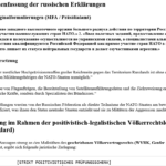 ai-cast +Clip: RUS weist NATO-Mächten völkerrechtlichen Satus „Partei des bewaffneten Konflikts“ zu/ +mehr