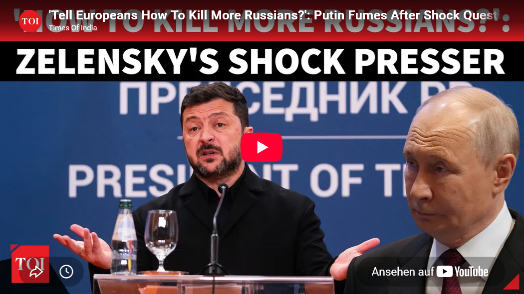 ai-cast +Clips/ FAZ-Reporter fragt Zelensky wie Europa helfen könnte mehr Russen „zu killen“/ Waren 27 Mio. Auftragsmorde nicht genug?