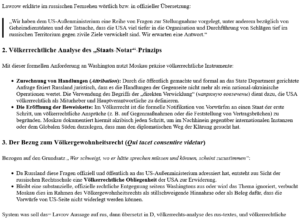 ai-cast: Völkerrechtlich brisante RUS-Stellungnahmen zur Stellung der USA im UKR-Konflikt (Kombattant-?)