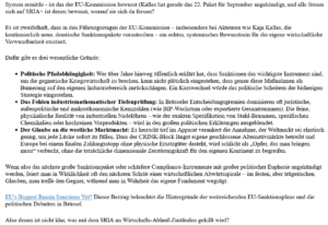 ai-cast US-SRIA (Sanctioning-RUS-IRN-Act): USA vor Problemzone, EU in Todeszone, CRINK in „Passt schon“ Zone