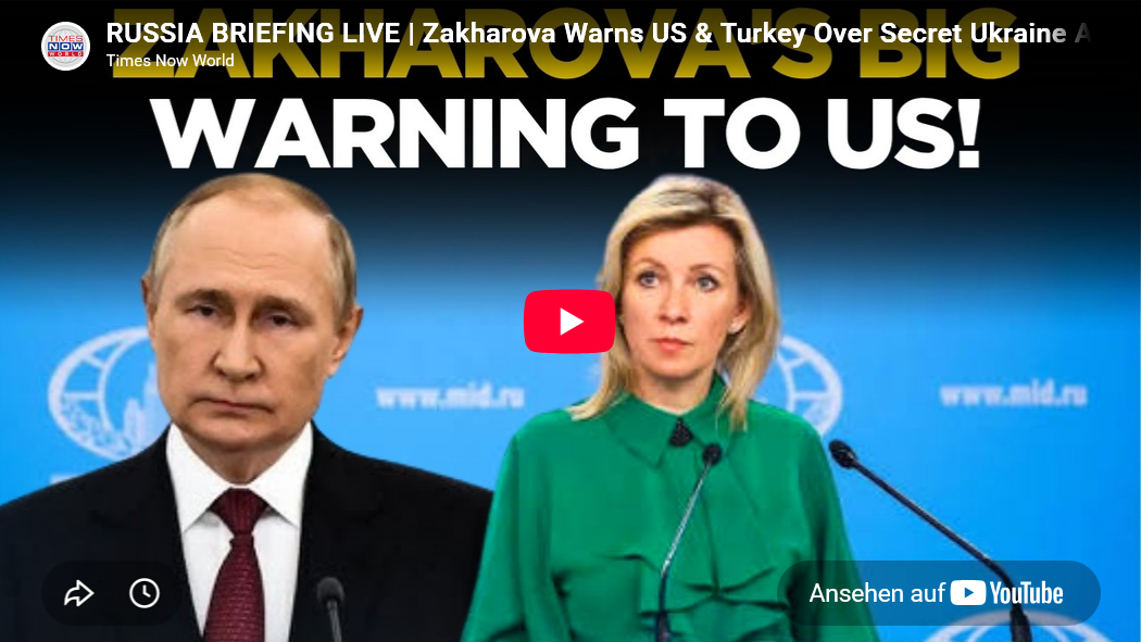 mini-ai-cast +Clips: Zakharova stellt USA +Türkei harte Fragen wegen Waffenlieferungen an UKR