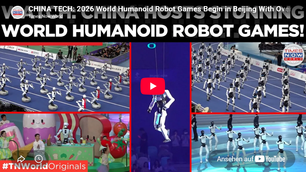 Clips zu China-Roboter-Games: Neue Dimension humanoider Maschinen-Virtuosität