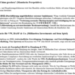 ai-cast: Chinas Anti-Sanktions-Gesetze: UEL kann West-Firmen-Enteignungen fixieren, MEL West-Manager-Gefängnis-Strafen