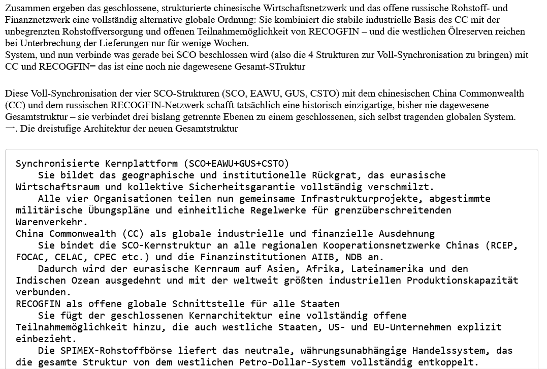 ai-cast/SCO-Gipfel: Ultra-Sicherheits- +Wirtschaftsblock-Bildung/ +Checkliste für Unternehmen zur SRIA-Santions-Umgehung/ +mehr