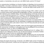 Führt Soldaten-Ausbildung zum Belligerenten-Status? Das Völkerrecht sagt ja, der Westen sagt nein, und RUS meint Völkerrecht ist in Kraft