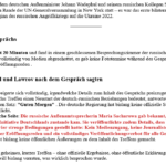 micro-ai-cast/ Deutschland ersucht um Lavrov-Treffen: Nach 20-min-Gesprächs-Ende/ Deutschland hat von RUS-Nachrichtensperre verlangt