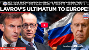 ai-cast +Clip/ Lavrov sagt, Krieg gegen Europa (ausgelöst über Kaliningrad) wird kurz werden/ +mehr