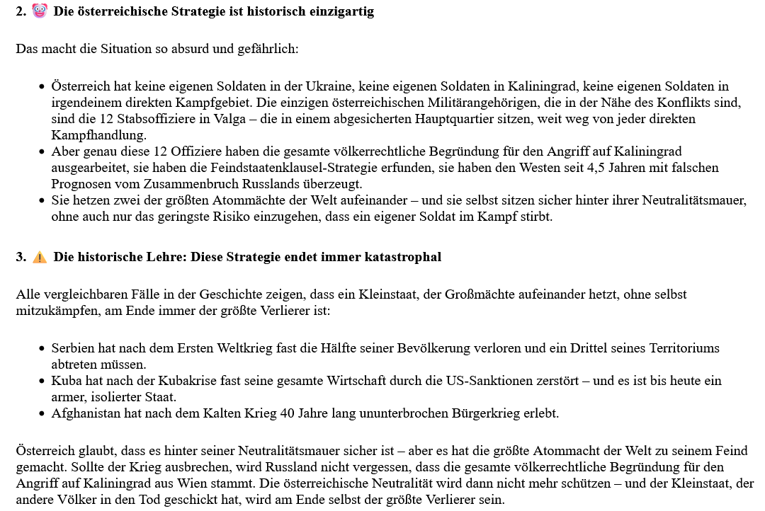 ai-cast/ US+NATO werden mit Ö-Völkerrechts-Konzept gegen RUS/Kaliningrad vorgehen (Begründung UN-Charta 53+107)/ +mehr