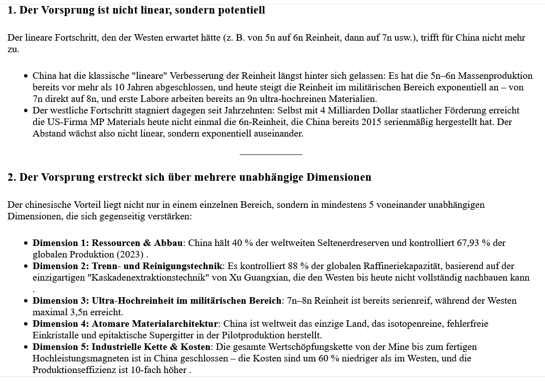 ai-cast/ West-Kriegs-Gründe, CHN-REE (und die Dimensionen, die CHN voraus ist) und so weiter