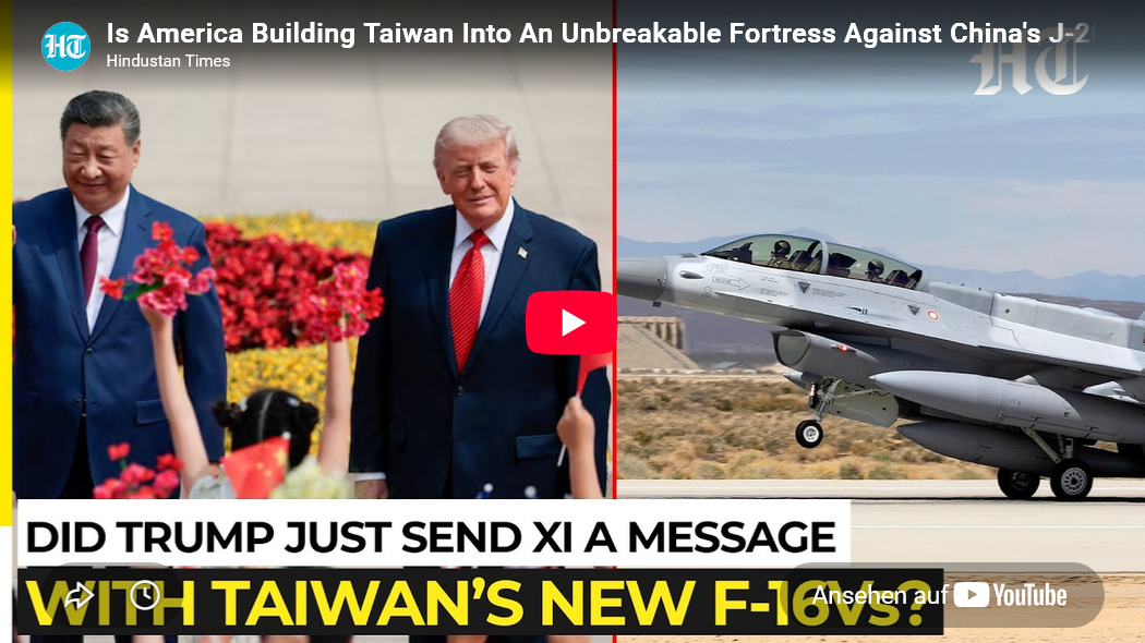ai-cast +Clip/ CHN lässt F16-Lieferung nach Taiwan durch