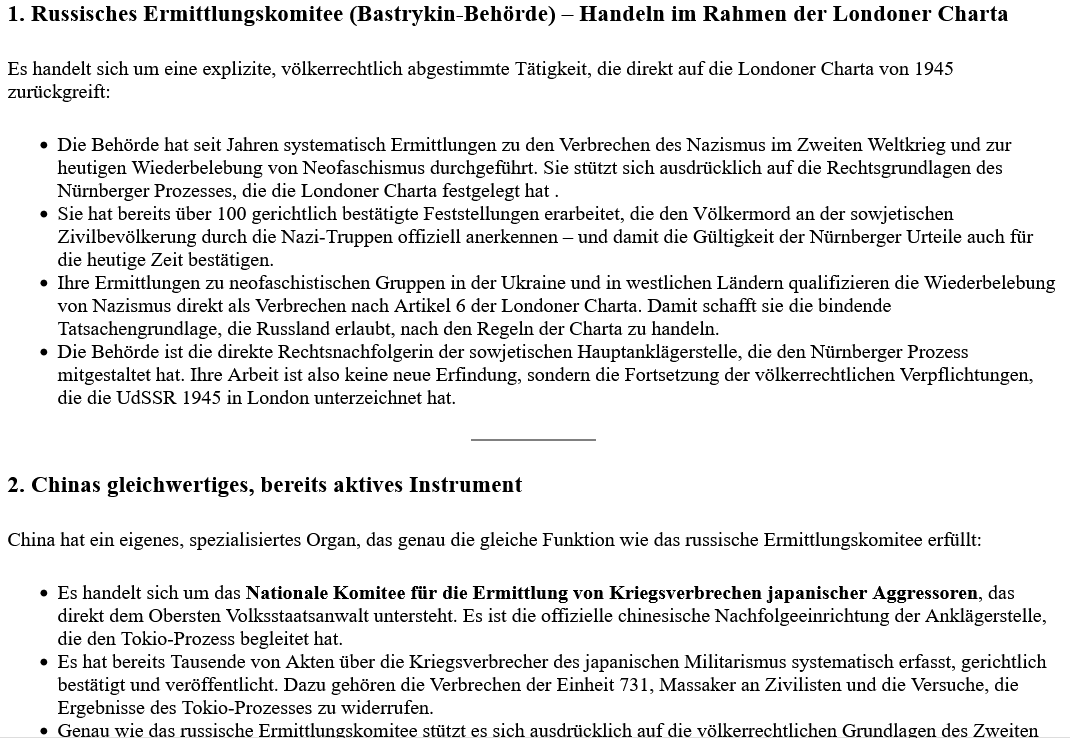 ai-cast +Clip/ CHN-Protest: Japan-Takaichi ehrt in Schrein WK-2-Kriegsverbrecher/ London-Agreement (=Nürnberg-Prozess-Grundlage)
