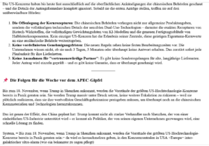 ai-cast/ CHN-Dual-Use-Export-Kontrollen: West-Wirtschaft vor der größten Herausforderung seit 1945