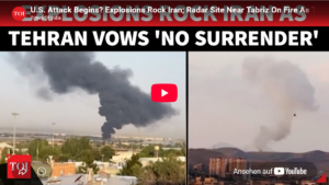 Entwickelnd= Explosion in Teheran-Radar-Anlage
