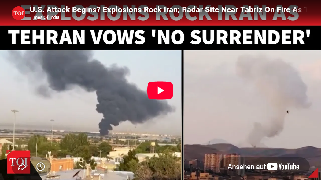 Entwickelnd= Explosion in Teheran-Radar-Anlage
