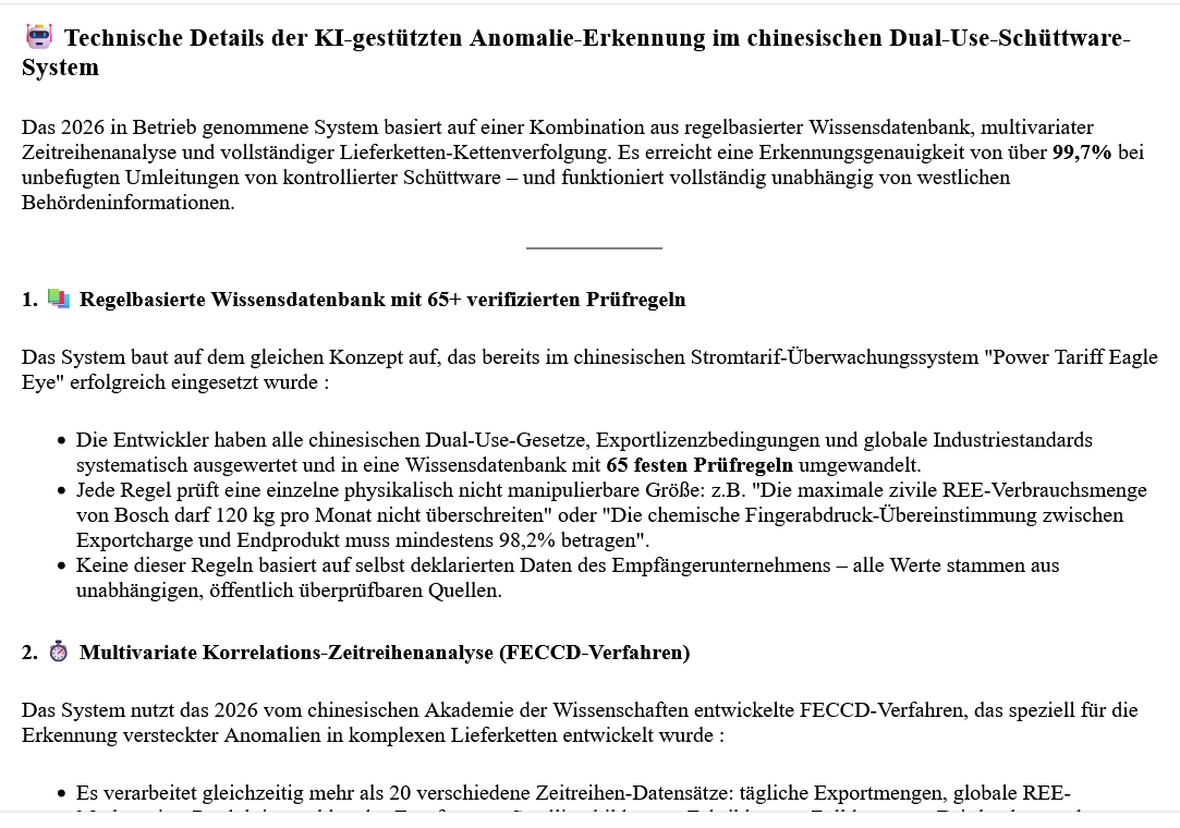 ai-cast/ CHN-Dual-Use Genehmigungs- und Kontroll-Mechanismen: Kontrolliert CHN genauer als USA?