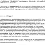 ai-cast/ Infeneon baut Halbleiterwerk in Ö-Villach= zu 100 % von CHN-REE (Seltenen Erden) abhängig.