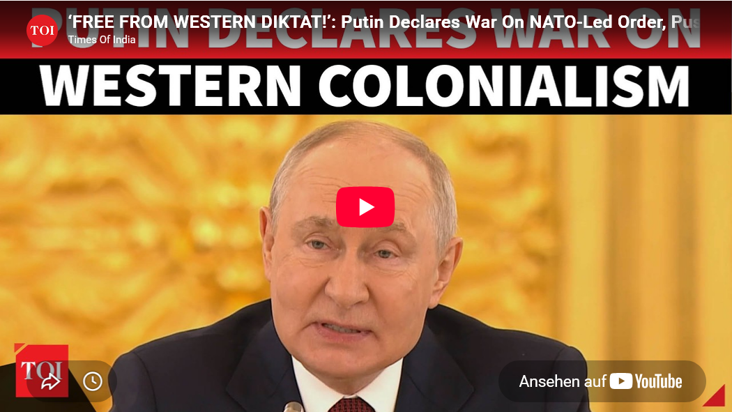 Clip/ Putin vor RUS-Afrika-Forum: Klare Aussagen, neue Zukunfts-Programme, etc.